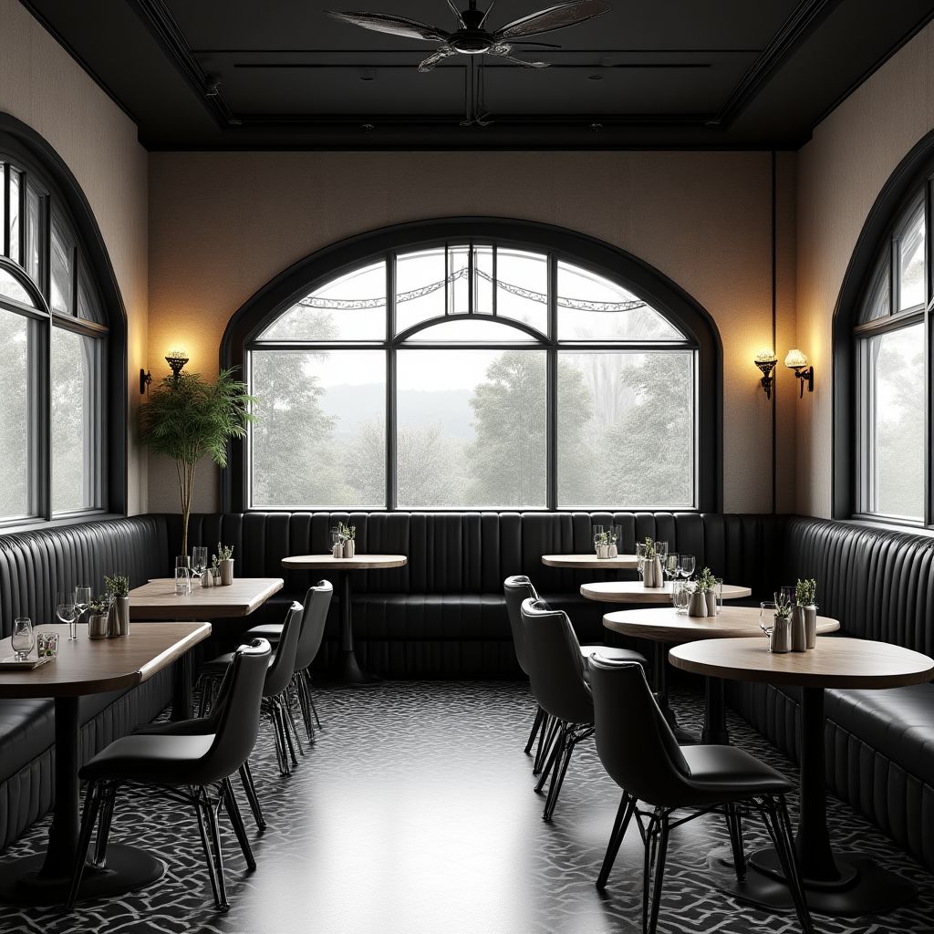 Design interior pentru restaurant tematic retro